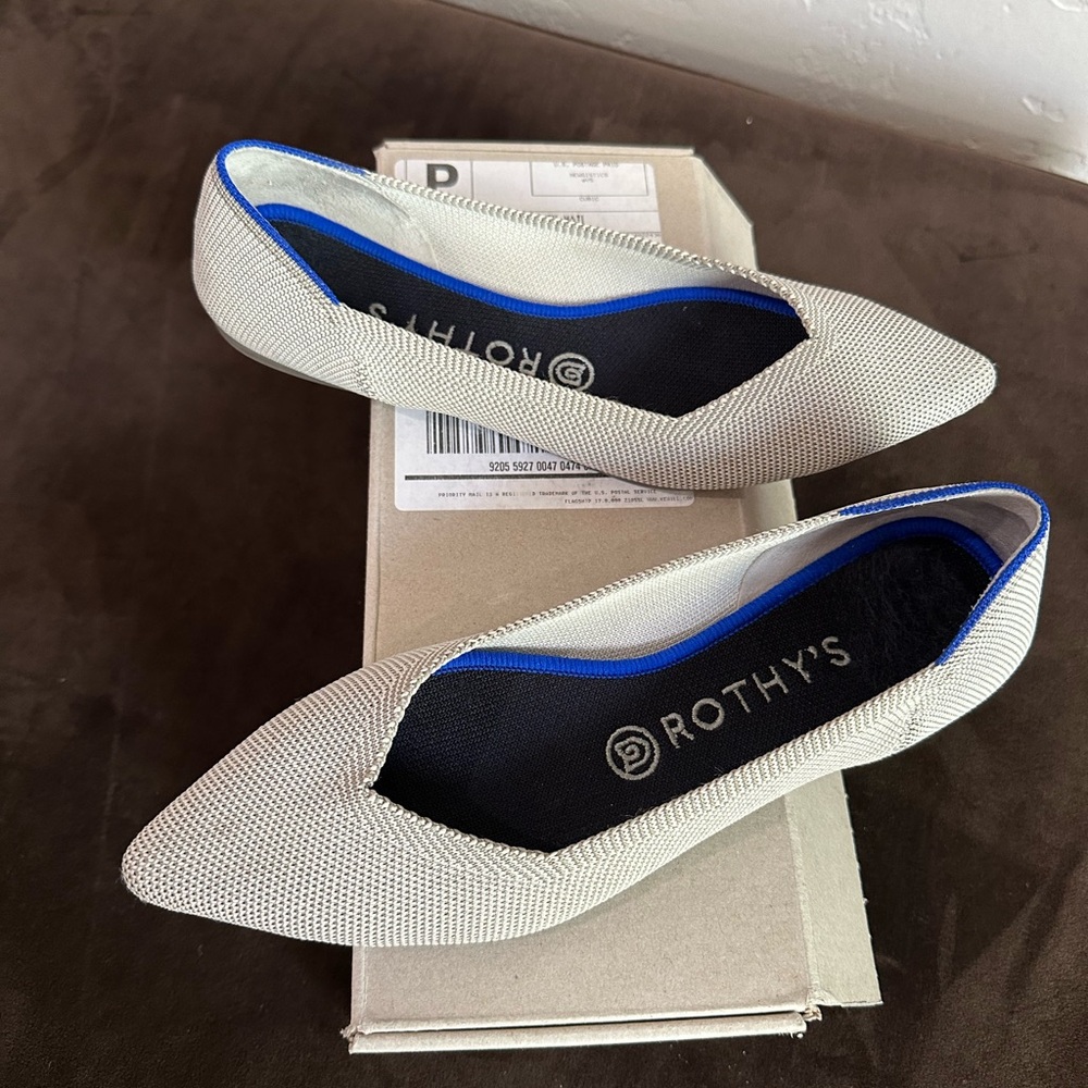Rothy’s Flax Birdseye Flats